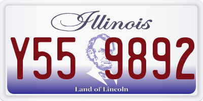 IL license plate Y559892