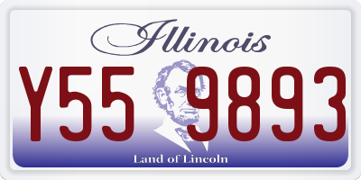 IL license plate Y559893