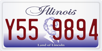 IL license plate Y559894