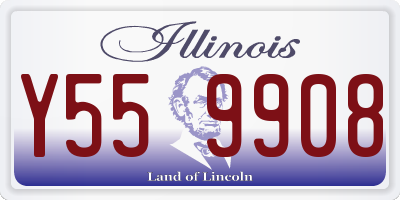 IL license plate Y559908