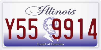 IL license plate Y559914