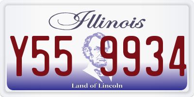 IL license plate Y559934