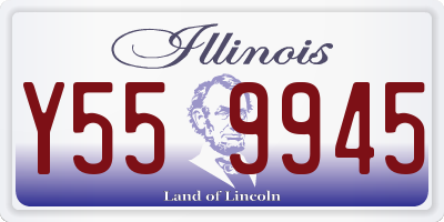 IL license plate Y559945