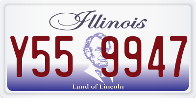 IL license plate Y559947