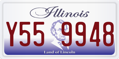IL license plate Y559948