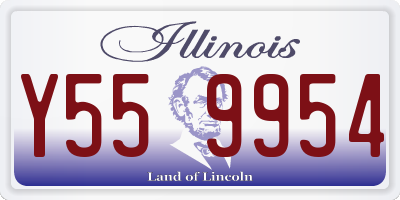 IL license plate Y559954