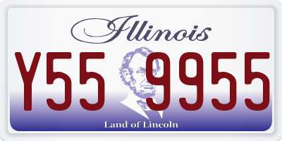 IL license plate Y559955
