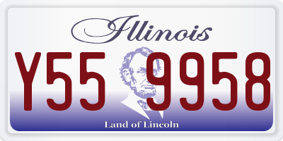 IL license plate Y559958