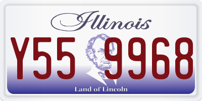 IL license plate Y559968