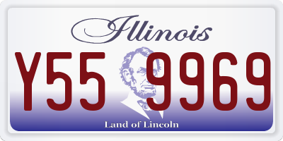 IL license plate Y559969