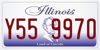 IL license plate Y559970