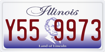 IL license plate Y559973