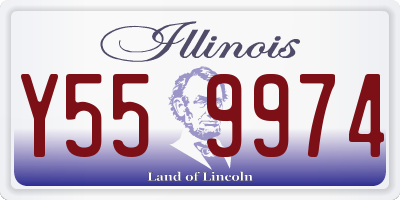 IL license plate Y559974
