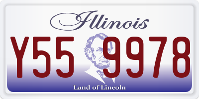 IL license plate Y559978