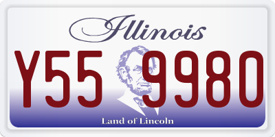 IL license plate Y559980