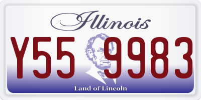 IL license plate Y559983