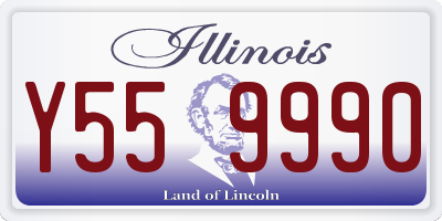 IL license plate Y559990