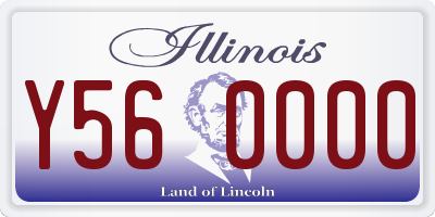 IL license plate Y560000