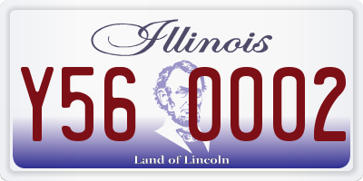 IL license plate Y560002