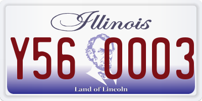 IL license plate Y560003
