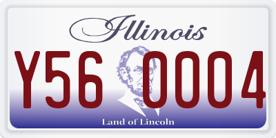 IL license plate Y560004