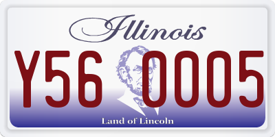 IL license plate Y560005