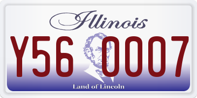 IL license plate Y560007