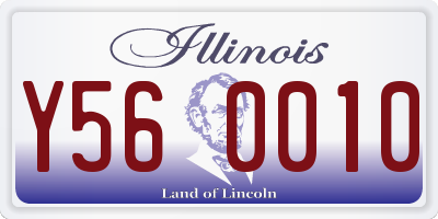 IL license plate Y560010