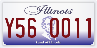 IL license plate Y560011