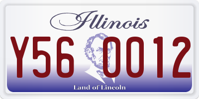 IL license plate Y560012