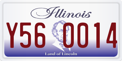 IL license plate Y560014