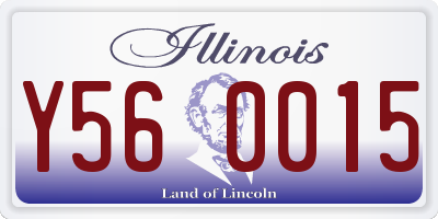 IL license plate Y560015