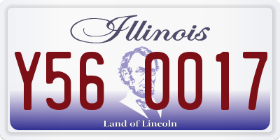 IL license plate Y560017