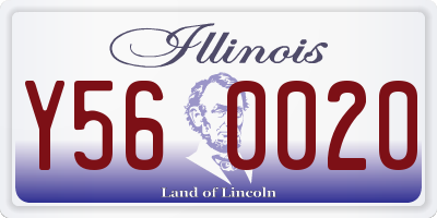 IL license plate Y560020