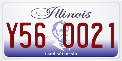 IL license plate Y560021