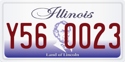 IL license plate Y560023