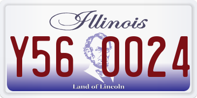 IL license plate Y560024
