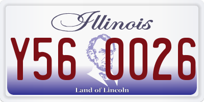 IL license plate Y560026
