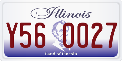 IL license plate Y560027