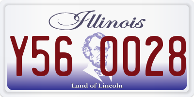 IL license plate Y560028