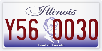 IL license plate Y560030