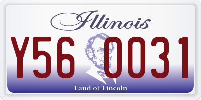 IL license plate Y560031