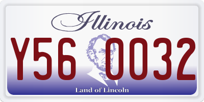 IL license plate Y560032