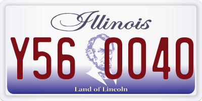 IL license plate Y560040