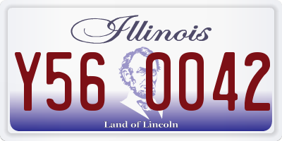 IL license plate Y560042