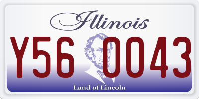 IL license plate Y560043