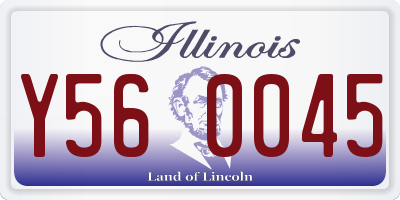 IL license plate Y560045