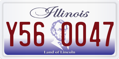 IL license plate Y560047