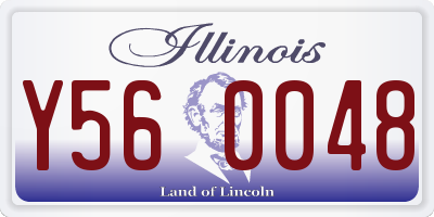 IL license plate Y560048