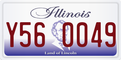IL license plate Y560049